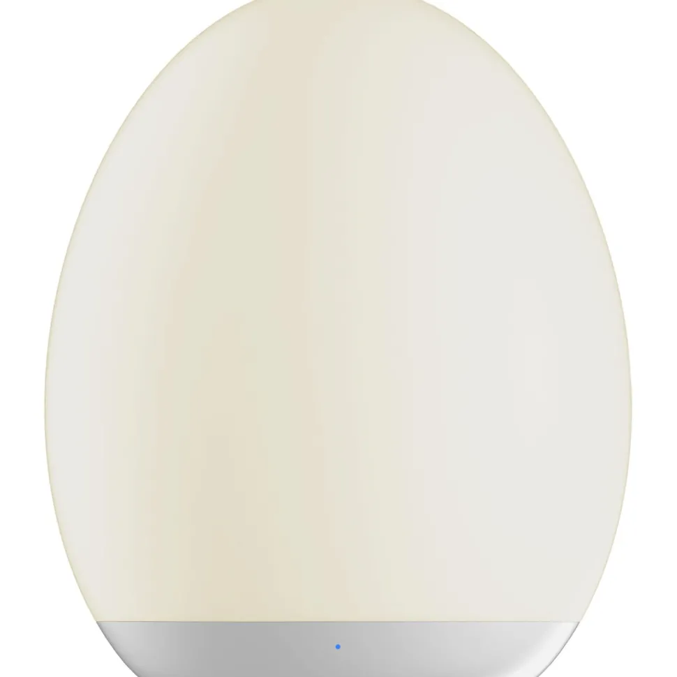 Ladattava LED-pöytävalaisin Star Trading Oval Ø92x110 mm valkoinen