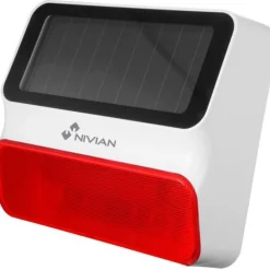 Langaton ulkosireeni Celotron Nivian Smart kotiautomaatio- ja hälytysjärjestelmiin, aurinkokennolla toimiva