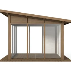 Lasipaviljonki pulpettikatolla 3x3m