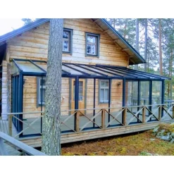 Lasiterassi Maakunnan Lasi 4x2,5 4000x2500 mm eri värejä