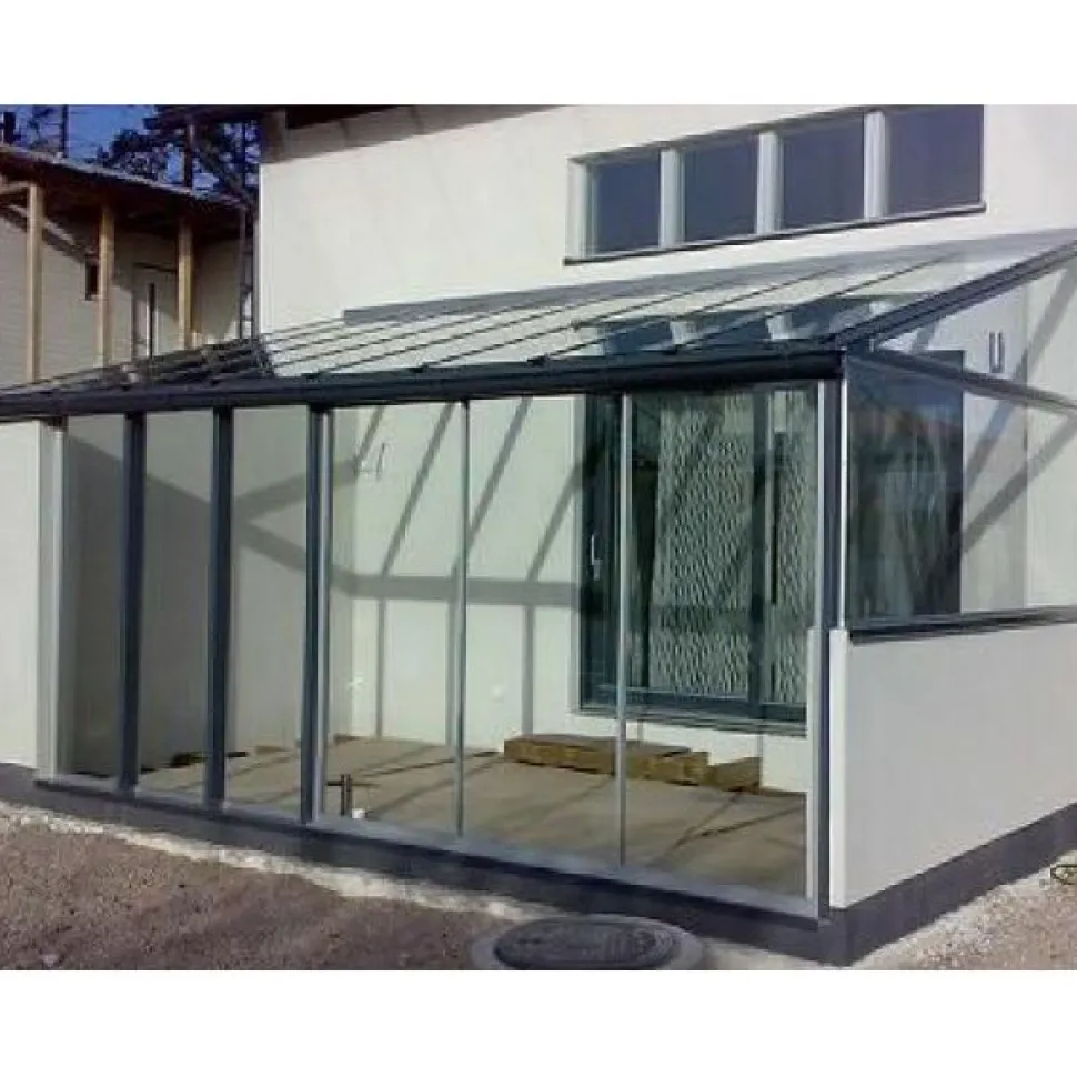 Lasiterassi Maakunnan lasi 6x3 6000x3000 mm eri värejä