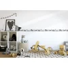 Lastenhuoneen boordi Kids Walls 45847, vinyylipinta, 0.18x5m, auto, harmaa