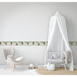 Lastenhuoneen boordi Kids Walls 45853, vinyylipinta, 0.18x5m, viidakko, ruskea