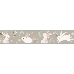 Lastenhuoneen boordi Kids Walls 45862, vinyylipinta, 0.18x5m, kukka, beige