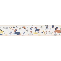 Lastenhuoneen boordi Kids Walls 45822, vinyylipinta, 0.18x5m, yksisarvinen, monivärinen