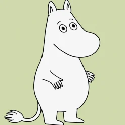 Lastenhuoneen tapetti Sandudd Moomin 5181-3, 0,53x11,2m, vihreä, non-woven