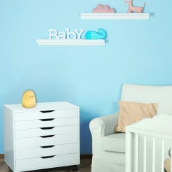 Lasten LED-yövalaisin Rabalux Baloo 16cm pingviini valkoinen RGB