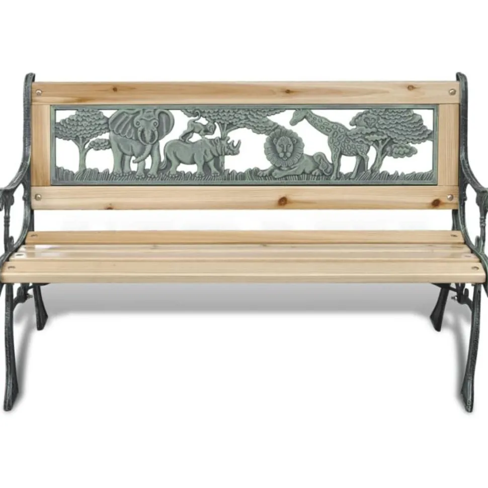 Lasten puinen puutarhapenkki 84 cm
