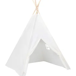 Lasten tiipiiteltta + laukku peachskin valkoinen 120x120x150cm