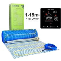 Lattialämmitysmatto Grand Meyer 1 m², 170 W/m² + Wi-Fi termostaatti SN-20, eri kokoja