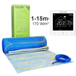 Lattialämmitysmatto Grand Meyer 1 m², 170 W/m² + Wi-Fi termostaatti SN-10, eri kokoja