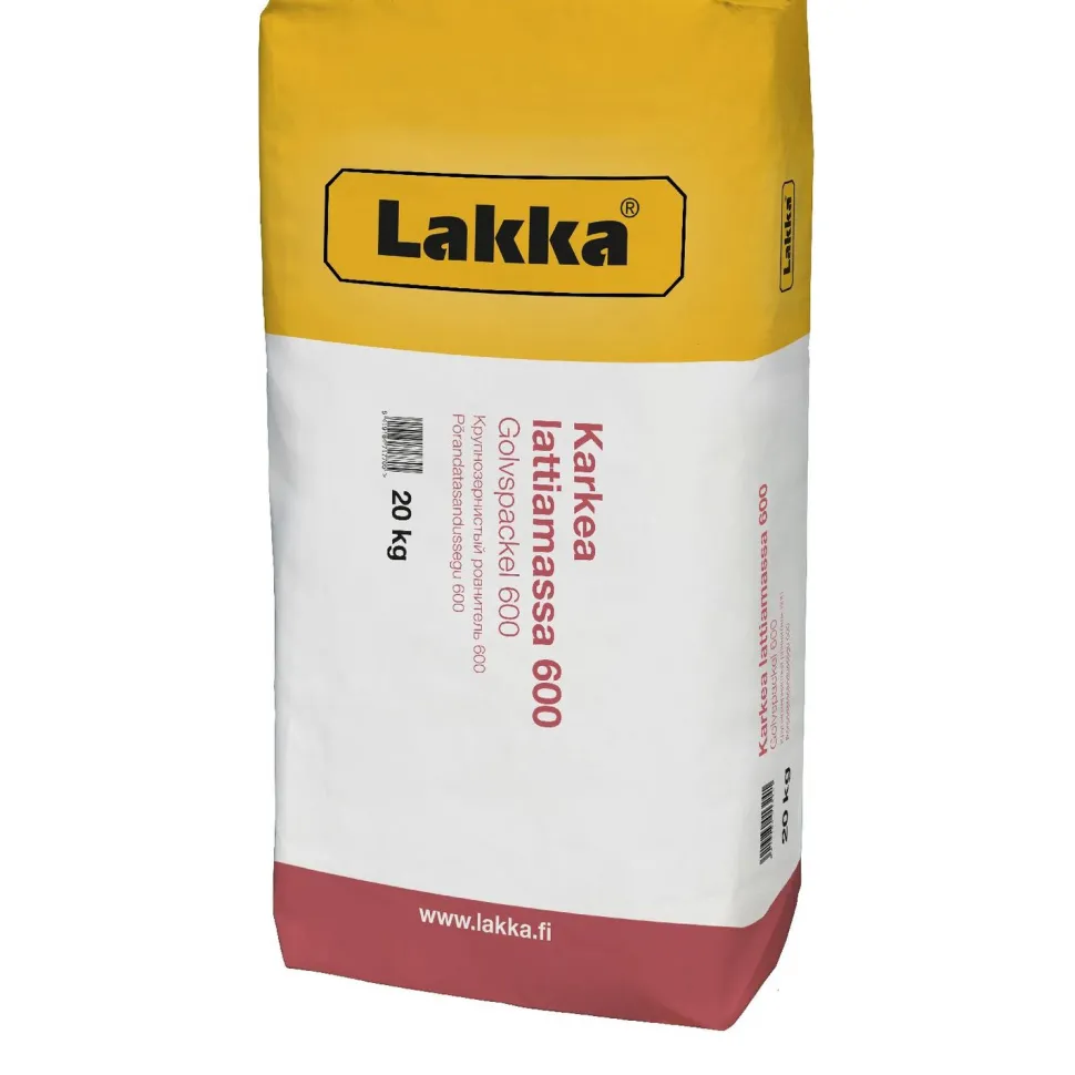 Lattiatasoite Lakka 600, karkeamassa, eri kokoja