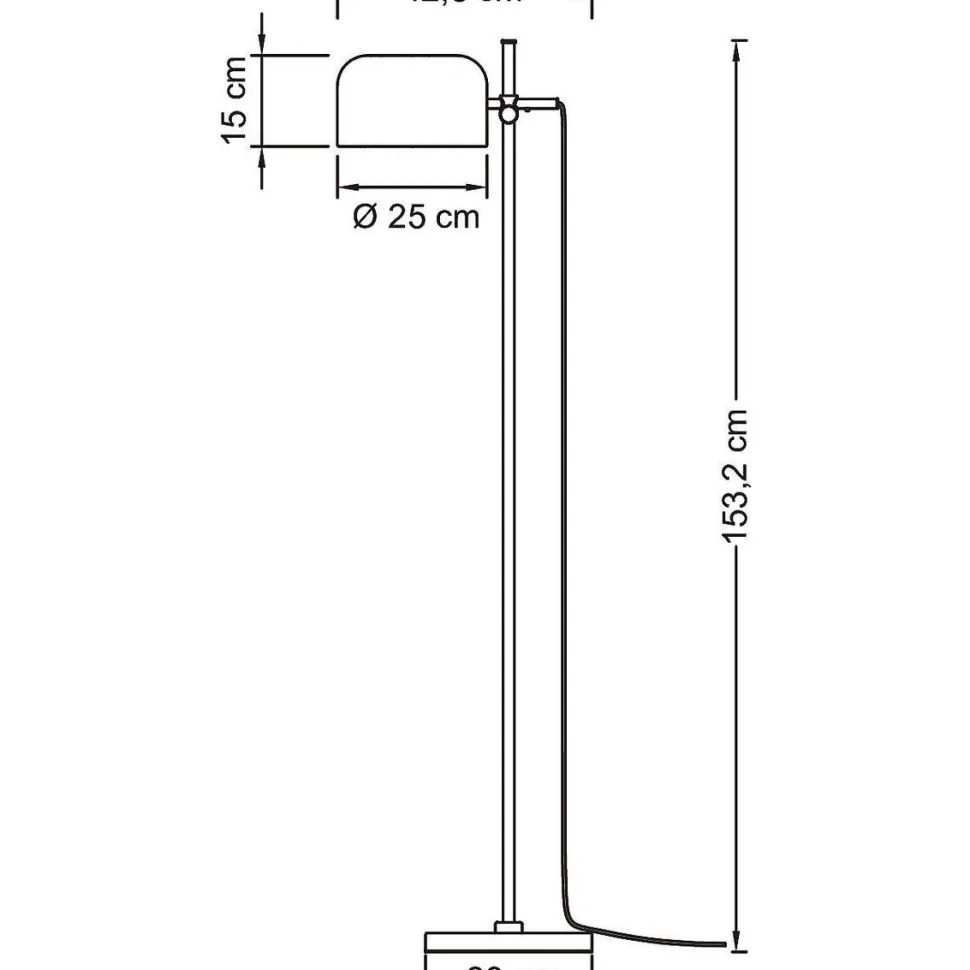 Lattiavalaisin Airam Urban Floor, Ø250x1532mm