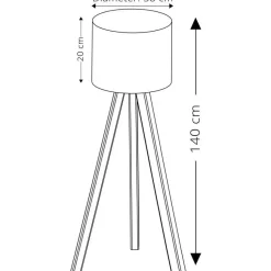 Lattiavalaisin Linento Lighting AYD-1565, keltainen ruskea