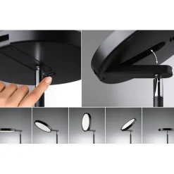 Lattiavalaisin Paulmann Caneta LED Tunable White 1750mm 1300lm 20W, musta