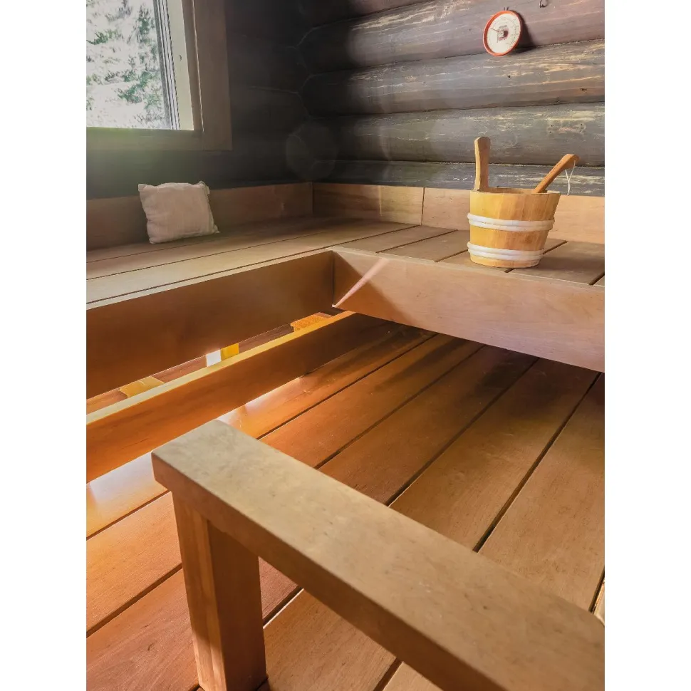 Laudelauta Tuuli Sauna SHP, 28x140mm, tervaleppä, puuvalmis