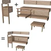 Laudepaketti Harvia Formula 22 2200/450 mm kulmalaude haapa