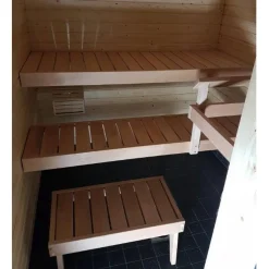 Laudepaketti Jokiwood IISI, leppä, sis. ylä- ja alalaude, kiuaskaide, jakkara ja kannatinpuut