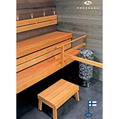 Laudepaketti Prosauna Pro-laude 210 leveys max. 2100 mm syvyys 530/410 mm leppä