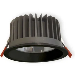 LED-alasvalo Ensto OPUS OPU45LBL IP65 4500 lm 840 musta karkaistulla lasikuvulla ulkokäyttöön