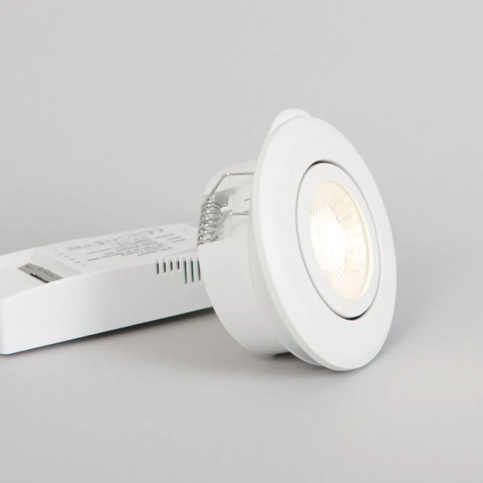 LED-alasvalo FTLIGHT Pallas, 6W, 450lm, IP44, 38°, himmennettävä, valkoinen, eri vaihtoehtoja