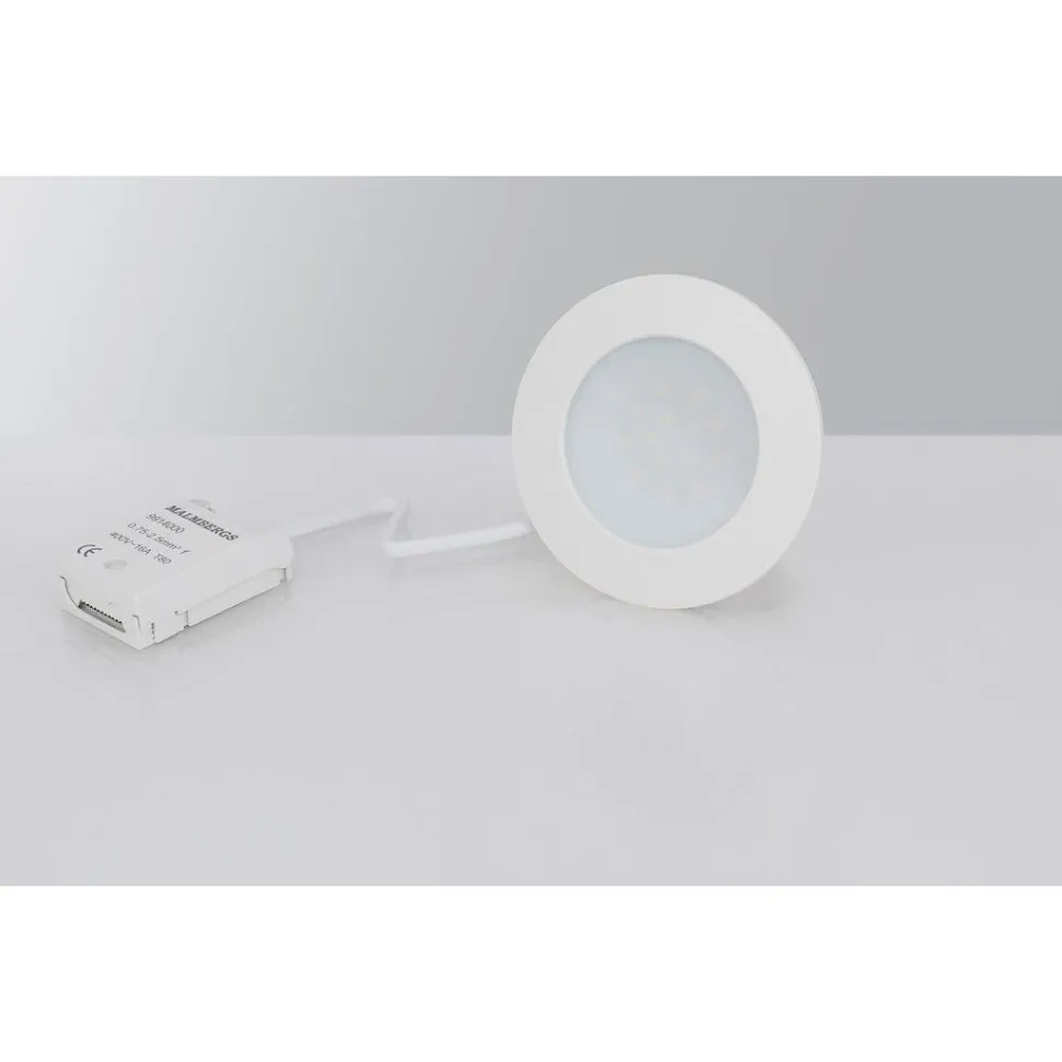 LED-alasvalo Malmbergs MD-232 10W, IP44, valkoinen