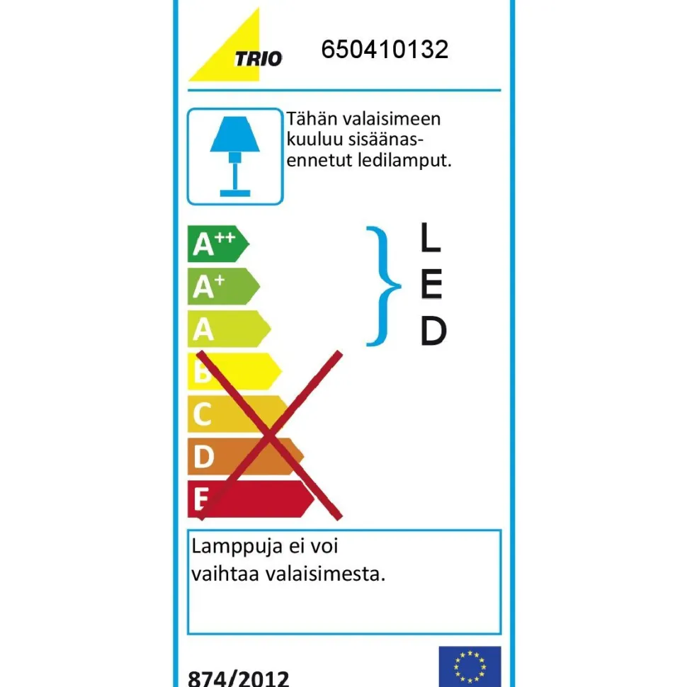 LED-alasvalo Trio Pamir 85x54x85 mm IP23 mattamusta
