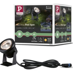 LED-allasvalaisin Paulmann Plug & Shine, IP68, 3000K, 5W, musta