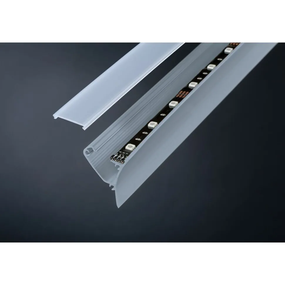 LED-Asennuslista Paulmann Function Corner 2m harmaa