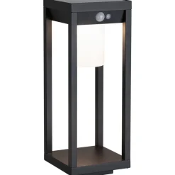 LED-aurinkokennovalaisin Paulmann Marisol, IP44, 3000K, liiketunnistin, musta