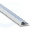 LED-boordilistan ulkokulmapala Euroshrink E-302A, alumiini, mattahopea