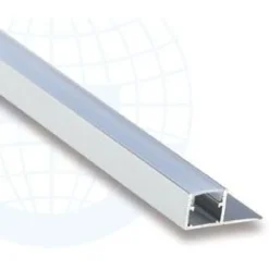 LED-boordilistan ulkokulmapala Euroshrink E-302A, alumiini, mattahopea