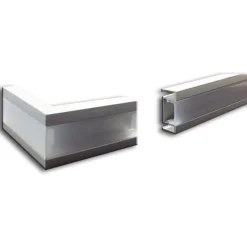 LED-boordilistan ulkokulmapala Euroshrink E-301A, alumiini, eri värejä