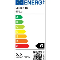 LED-kalustevalaisin Limente Flat 12 LUX 5 kpl + virtalähde valkoinen/musta