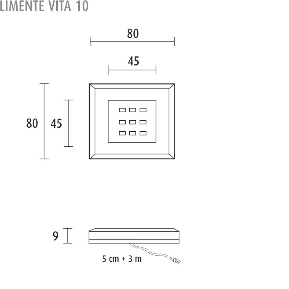 LED-kalustevalaisinsetti Limente LED-Vita 10 5x4.2W 24V kromi