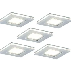 LED-kalustevalaisinsetti Limente LED-Vita 10 5x4.2W 24V kromi