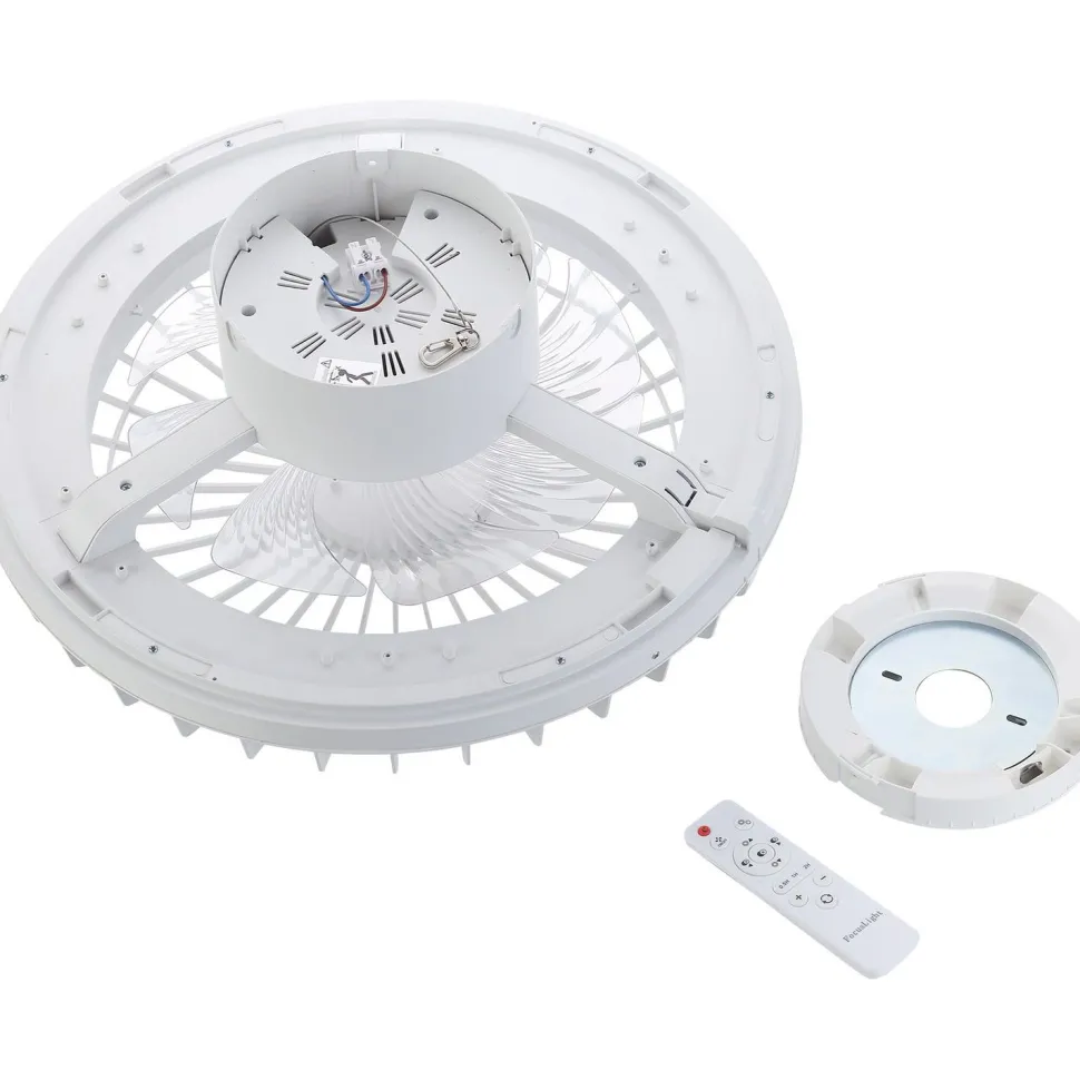 Led-kattotuuletinvalaisin FocusLight Milano Led Ø48cm, 2800lm