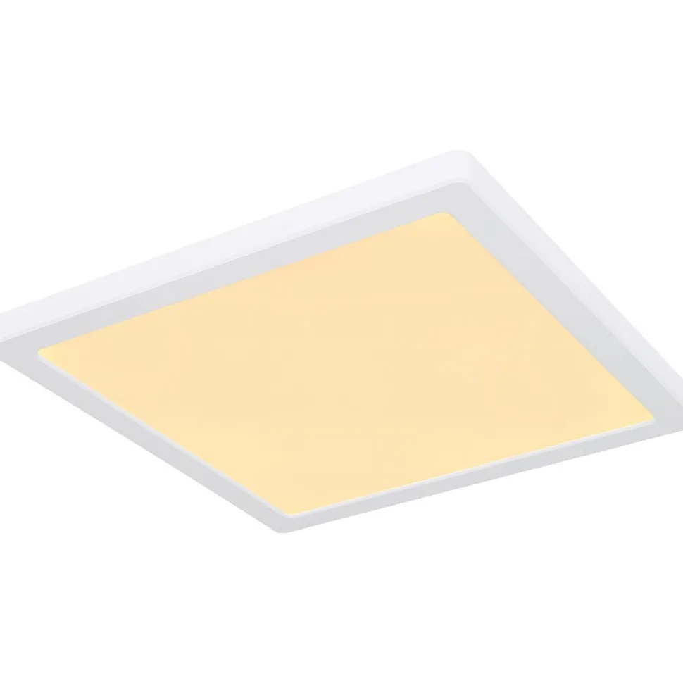 LED-kattovalaisin Globo Lasse, 3000-6500K, neliö, eri kokoja ja värejä