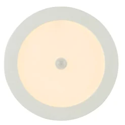 LED-kattovalaisin Globo Paula Ø22,6x3,5cm 18W liiketunnistimella valkoinen