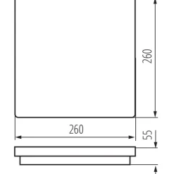 LED-kattovalaisin Kanlux Beno IP54 26x26 cm eri värejä