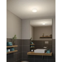 LED-kattovalaisin Paulmann Maro Round, IP44, 3000K, valkoinen