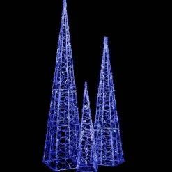 LED-koristevalokartiosarja akryyli 60/90/120 cm eri värejä