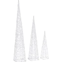 LED-koristevalokartiosarja akryyli 60/90/120 cm eri värejä