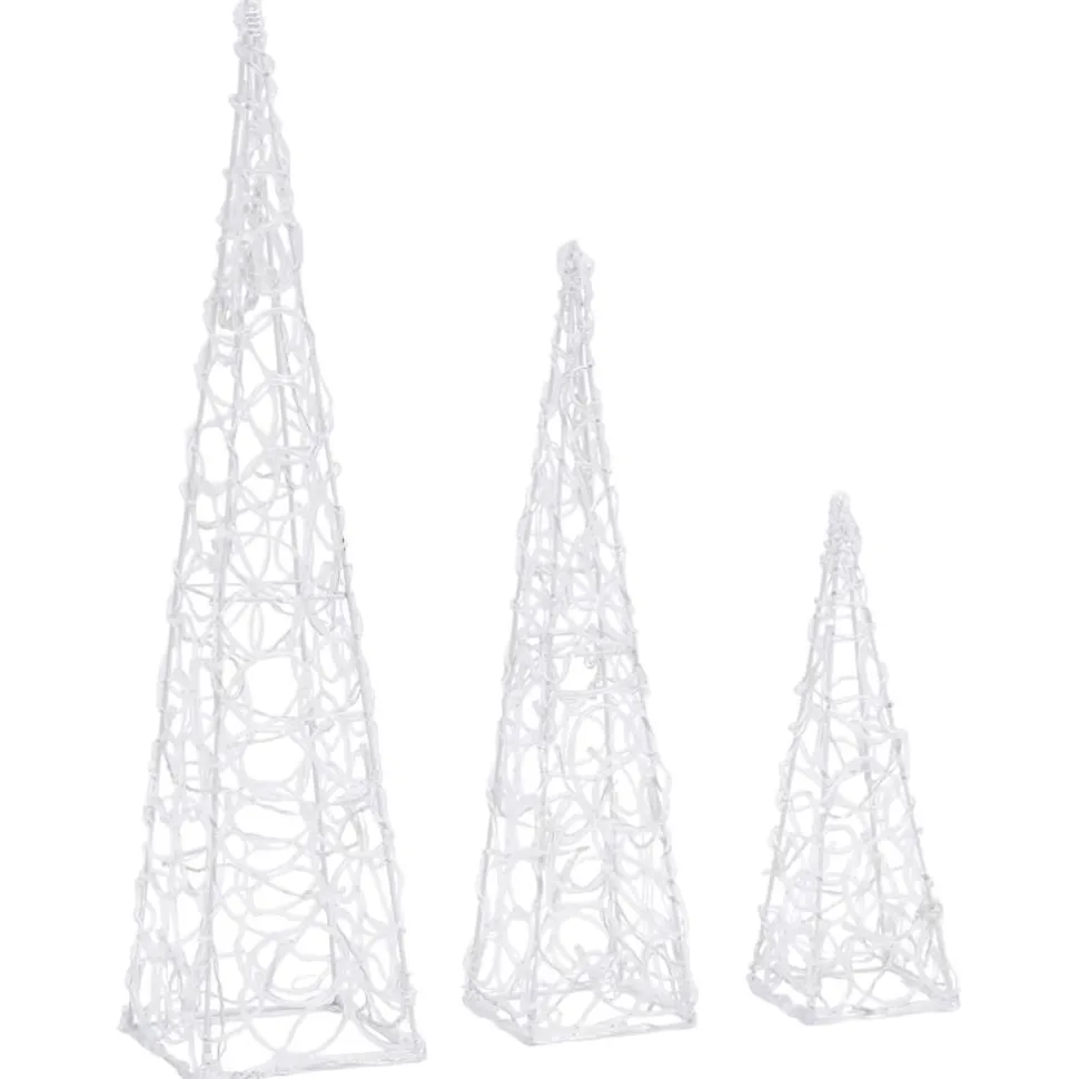 LED-koristevalokartiosarja akryyli 30/45/60 cm eri värejä