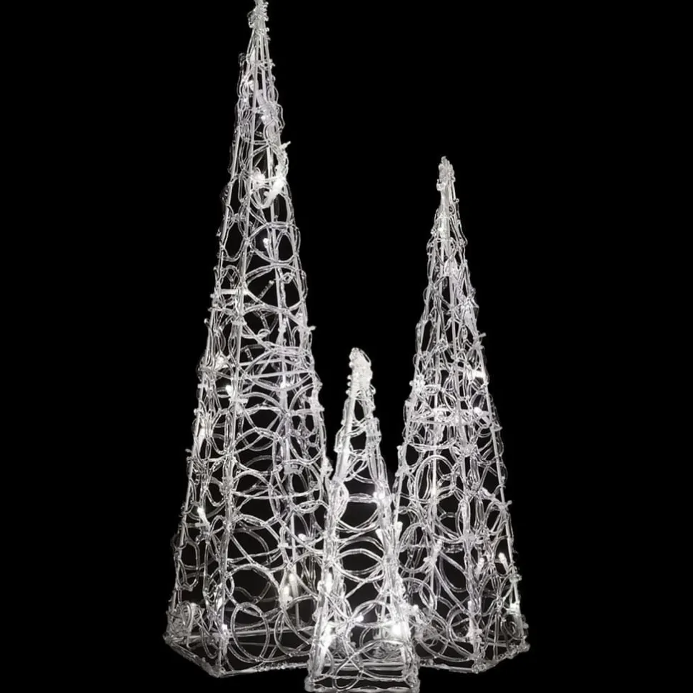 LED-koristevalokartiosarja akryyli 30/45/60 cm eri värejä