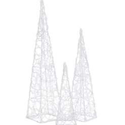 LED-koristevalokartiosarja akryyli 30/45/60 cm eri värejä
