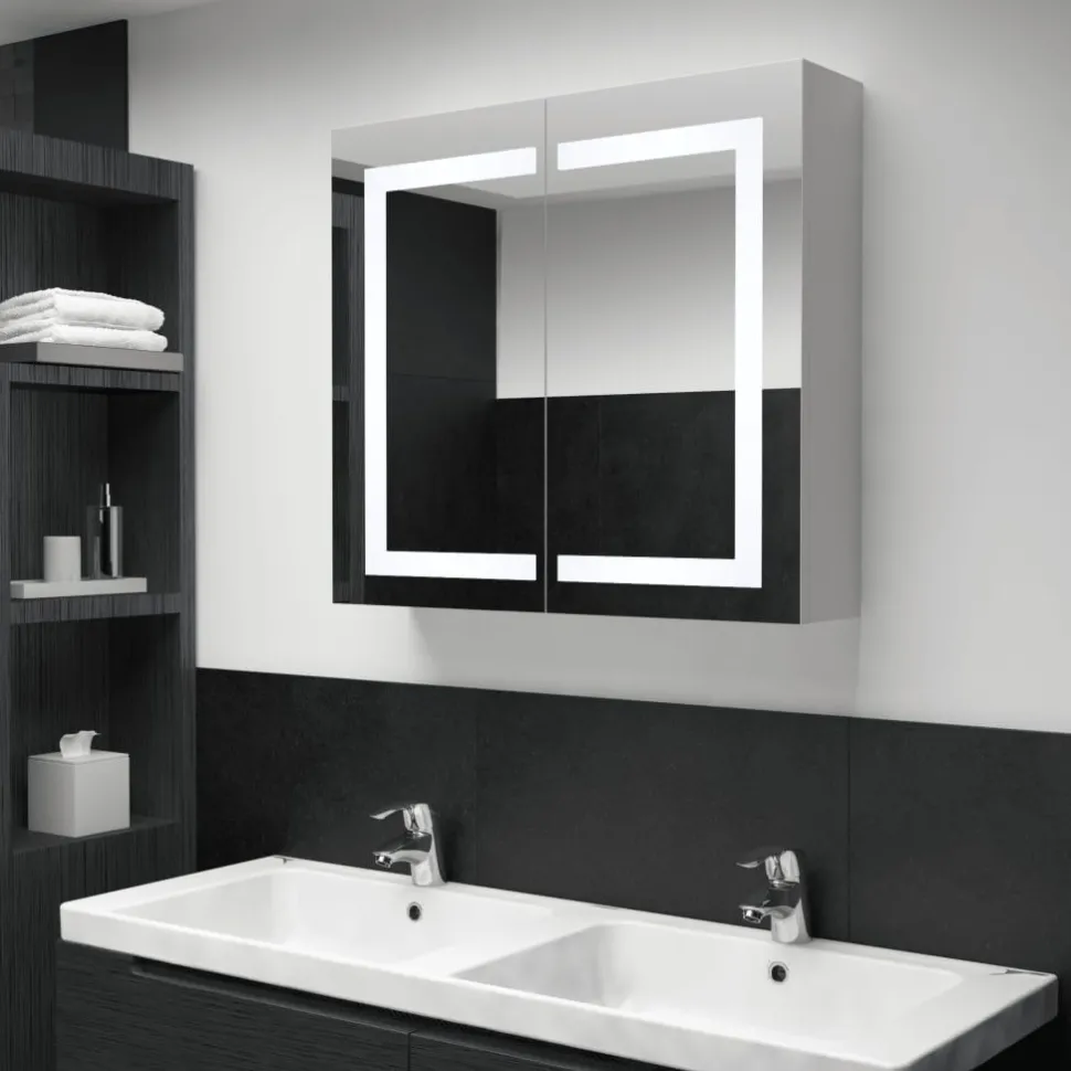 Led kylpyhuoneen peilikaappi 80x12,2x68 cm