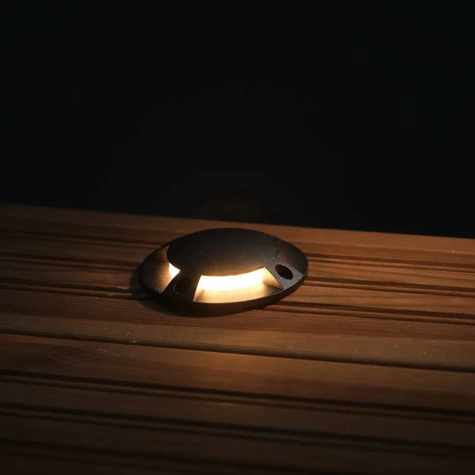 LED-laiturivalaisin FTLIGHT Marina IV, 1.5W, 24V, IP67, musta alumiini, eri vaihtoehtoja