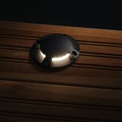 LED-laiturivalaisin FTLIGHT Marina IV, 1.5W, 24V, IP67, musta alumiini, eri vaihtoehtoja