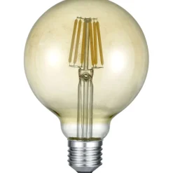 LED-lamppu Trio E27 filament globe 6W 600lm 2700K ruskea